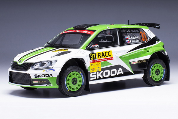SKODA Fabia R5 #31 "Skoda Motorsport" Kopecky/Dresler 13 место Rally Catalonia 2018 24RAL031A Модель 1:24